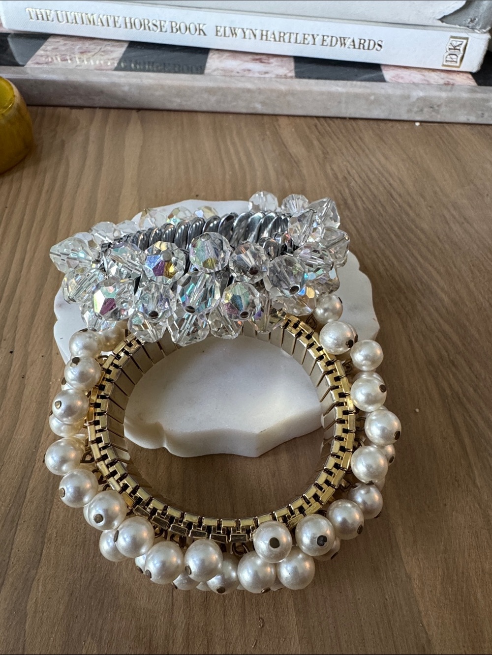 Two Vintage Cha Cha bracelets.